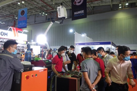 越南河内金属加工及焊接技术展览会展会现场图片