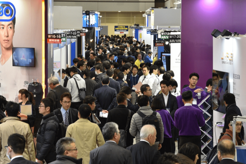 日本东京电子零部件和电子设备展览会展会现场图片