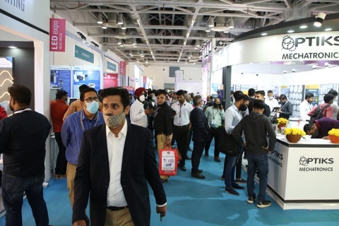 印度孟买LED照明展览会展会现场图片